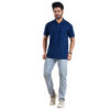 Saaz Fashion | Classic Polo & Trendy T-Shirts for Men | Navy Blue