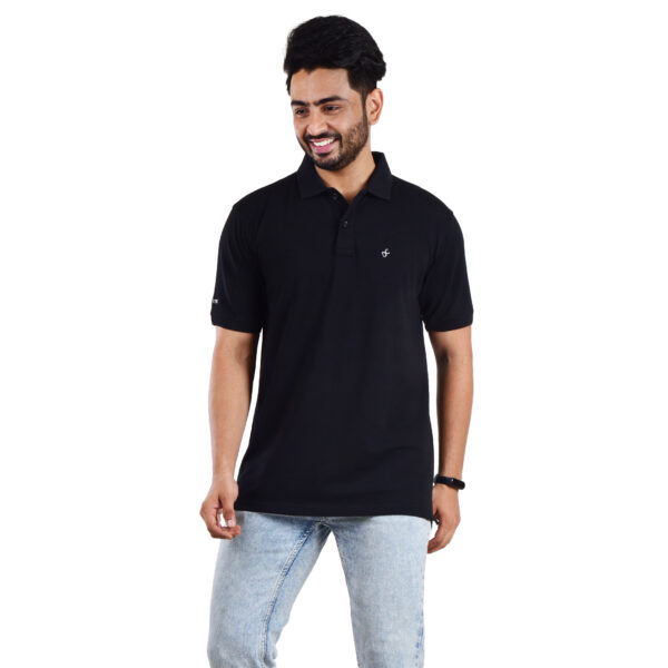 Saaz Fashion | Classic Polo & Trendy T-Shirts for Men | Black