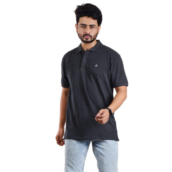 Saaz Fashion | Classic Polo & Trendy T-Shirts for Men | Dark Grey