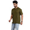 Saaz Fashion | Classic Polo & Trendy T-Shirts for Men | Mehndi colour