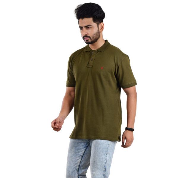 Saaz Fashion | Classic Polo & Trendy T-Shirts for Men | Mehndi colour