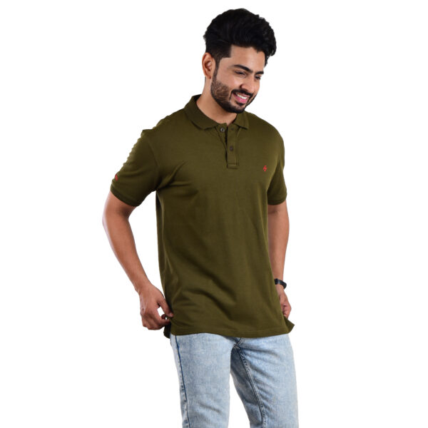 Saaz Fashion | Classic Polo & Trendy T-Shirts for Men | Mehndi colour