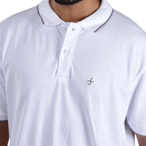 Saaz Fashion | Classic Polo & Trendy T-Shirts for Men | White