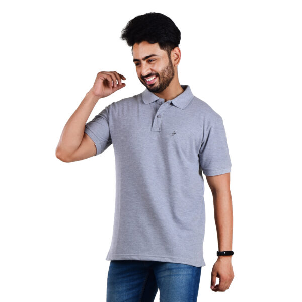 Saaz Fashion | Classic Polo & Trendy T-Shirts for Men | Grey