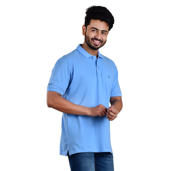 Saaz Fashion | Classic Polo & Trendy T-Shirts for Men | Light Blue