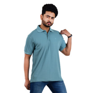 Saaz Fashion | Classic Polo & Trendy T-Shirts for Men | Pastel Blue