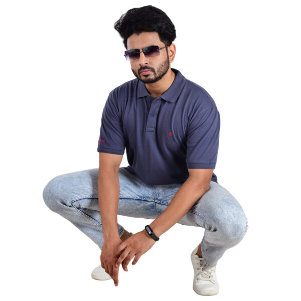 Saaz Fashion | Classic Polo & Trendy T-Shirts for Men | Dark Violet-G