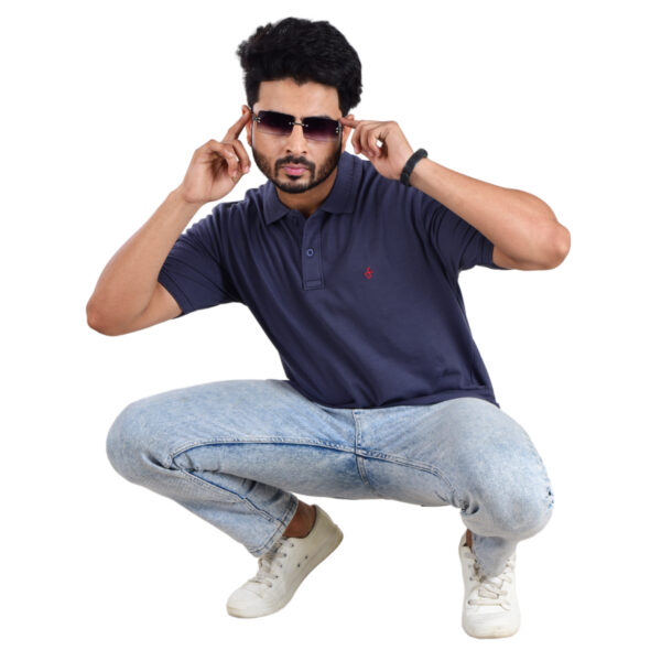 Saaz Fashion | Classic Polo & Trendy T-Shirts for Men | Dark Violet-G