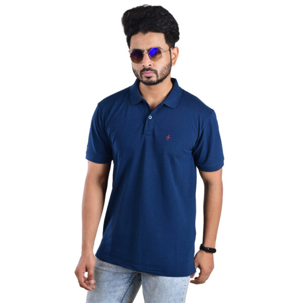 Saaz Fashion | Classic Polo & Trendy T-Shirts for Men | Navy Blue