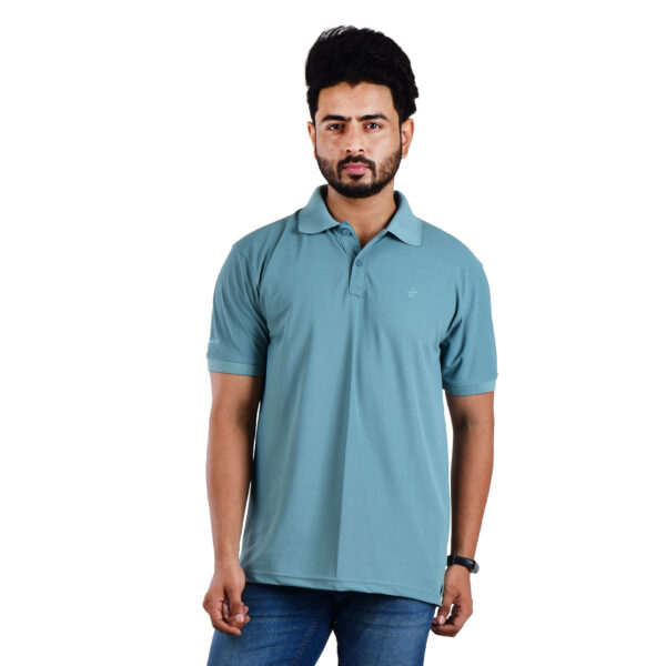 Saaz Fashion | Classic Polo & Trendy T-Shirts for Men | Pastel Blue