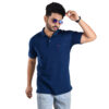 Saaz Fashion | Classic Polo & Trendy T-Shirts for Men | Navy Blue