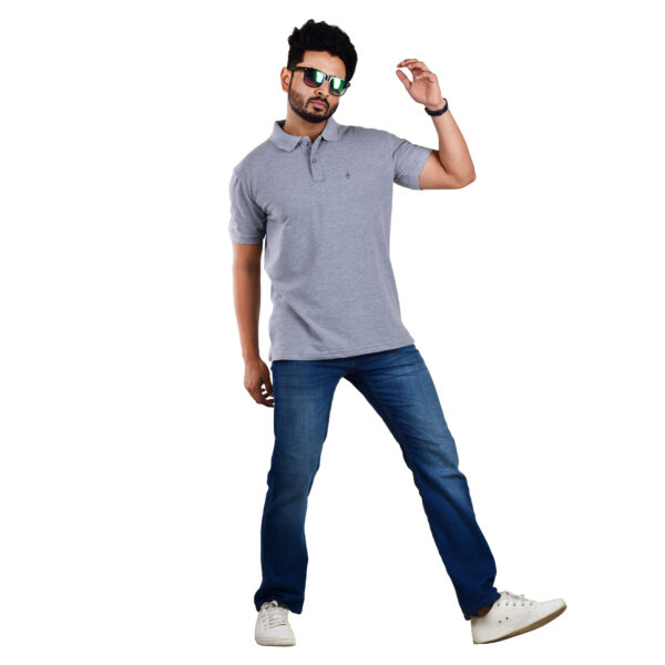 Saaz Fashion | Classic Polo & Trendy T-Shirts for Men | Grey