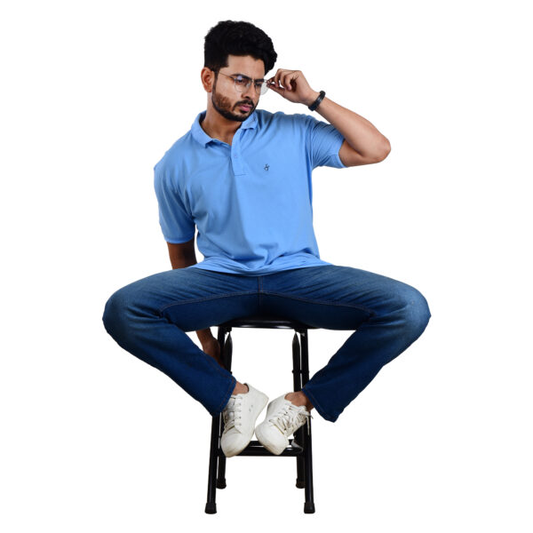 Saaz Fashion | Classic Polo & Trendy T-Shirts for Men | Light Blue