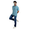 Saaz Fashion | Classic Polo & Trendy T-Shirts for Men | Pastel Blue