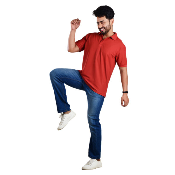 Saaz Fashion | Classic Polo & Trendy T-Shirts for Men | Red