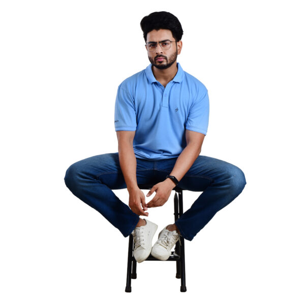 Saaz Fashion | Classic Polo & Trendy T-Shirts for Men | Light Blue