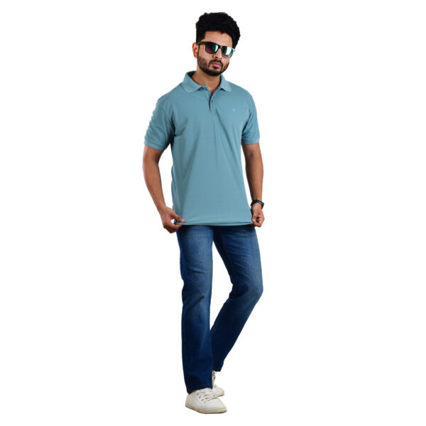 Saaz Fashion | Classic Polo & Trendy T-Shirts for Men | Pastel Blue