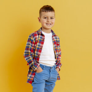 portrait smiley little boy