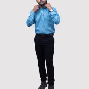 plain-classic-polyester-mens-woven-shirt-timeless-comfort-effortless-style