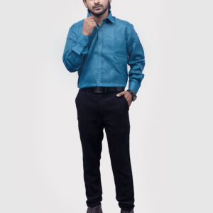 plain-classic-polyester-mens-woven-shirt-timeless-comfort-effortless-style-2