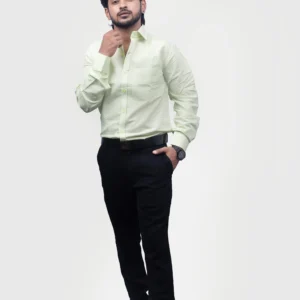 plain-classic-polyester-mens-woven-shirt-off-white-timeless-comfort-effortless-style